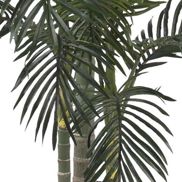 Luxemarrt 6.5ft Artificial Golden Cane Palm Tree with Realistic Trunks and Lifelike Palm Leaves - Image 6